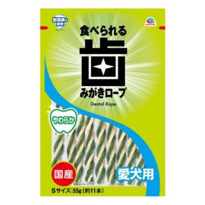 アースペット EARTH アースペット 食べられる 歯みがき ロープ 愛犬用やわらかS 55g EARTH