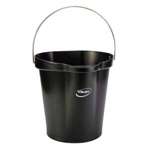 ヴァイカン Vikan Vikan ハイジーンバケット 12L 本体 ブラック 5686 56869 ヴァイカン