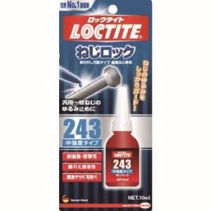 ヘンケルジャパン Henkel ロックタイト 243-10 ねじ緩み止め接着剤 中強度 243 10ml