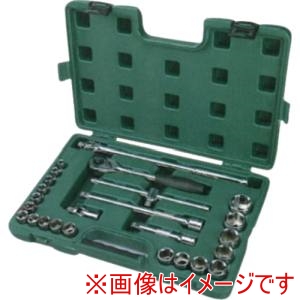 SATA SATA 9061 6角ソケットレンチセット 差込角12.7mm 25点
