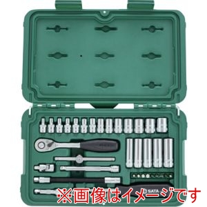 SATA SATA 9001 6角ソケットレンチセット 差込角6.35mm 36点