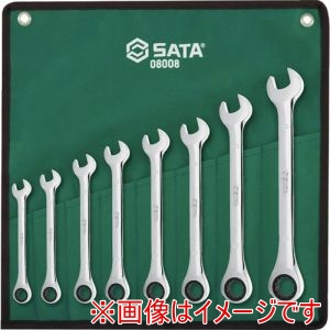SATA SATA 8008 コンビネーションラチェットレンチセット 8点
