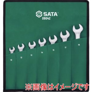 SATA SATA 9042 首振コンビネーションラチェットレンチセット 7点