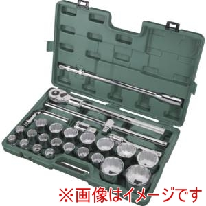 SATA SATA 9016 12角ソケットレンチセット 差込角19mm 26点 メーカー直送 代引不可 北海道沖縄離島不可