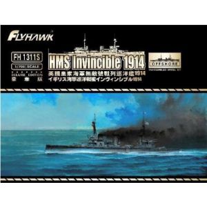 フライホークモデル フライホークモデル 1/700 イギリス海軍 巡洋戦艦 インヴィンシブル1914 豪華版 FLYFH1311S