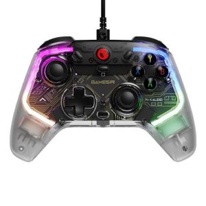 GameSir GameSir T4 Kaleid RGBライト付き 透明ゲーミングコントローラー