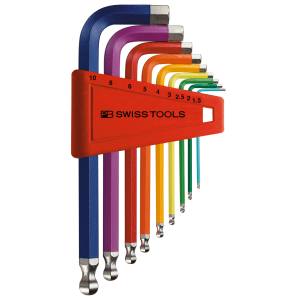PB スイスツールズ SWISS TOOLS PB スイスツールズ 212H-10RB ボール付レインボーレンチセット パックナシ