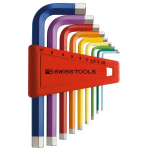 PB スイスツールズ SWISS TOOLS PB スイスツールズ 210H-10RB ホルダー付レインボーレンチセット パックナシ