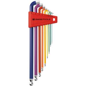PB スイスツールズ SWISS TOOLS PB スイスツールズ 2212LH-10RB レインボーショートヘッド六角セット パックナシ