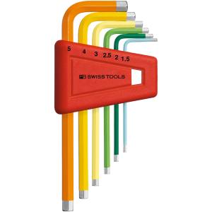 PB スイスツールズ SWISS TOOLS PB スイスツールズ 210H-5RB ホルダー付レインボーレンチセット パックナシ