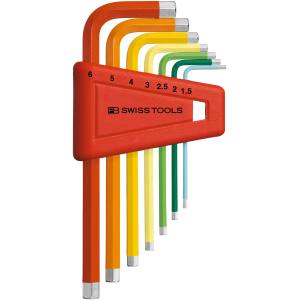 PB スイスツールズ SWISS TOOLS PB スイスツールズ 210H-6RB 六角棒レンチセット レインボー