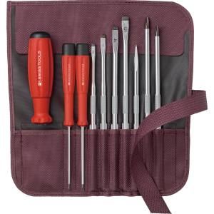 PB スイスツールズ SWISS TOOLS PB スイスツールズ 8218BO 差替式ドライバーセット 9本組 ボルドー