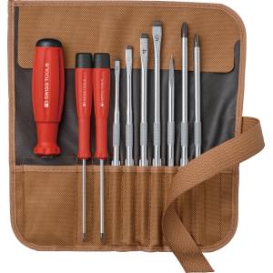 PB スイスツールズ SWISS TOOLS PB スイスツールズ 8218TO 差替式ドライバーセット 9本組 ブラウン