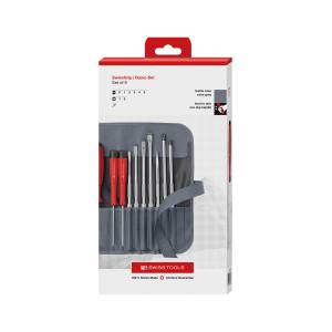 PB スイスツールズ SWISS TOOLS PB スイスツールズ 8218GYCBB 差替式ドライバーセット9本組グレー BOX