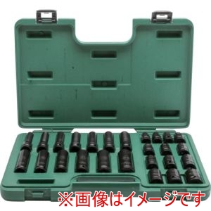 SATA SATA ST34399T 薄肉インパクトソケットセット 6角 差込角12.7mm 26点