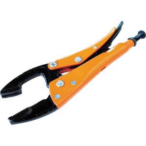 グリップオン GRIP-ON グリップオン 122-10 グリッププライヤー 溝付先端仕様 235mm