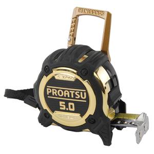 コメロン KOMELON コメロン KMC-31JTB カラビナ付プロアツジャケット25 5.0m ブラックゴールド KOMELON コンベックス メジャー 巻尺