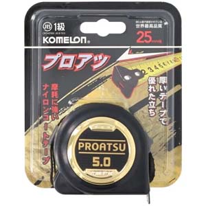 コメロン KOMELON コメロン KMC31LT2550K プロアツ25 5.0m ブラックゴールド KOMELON コンベックス メジャー 巻尺